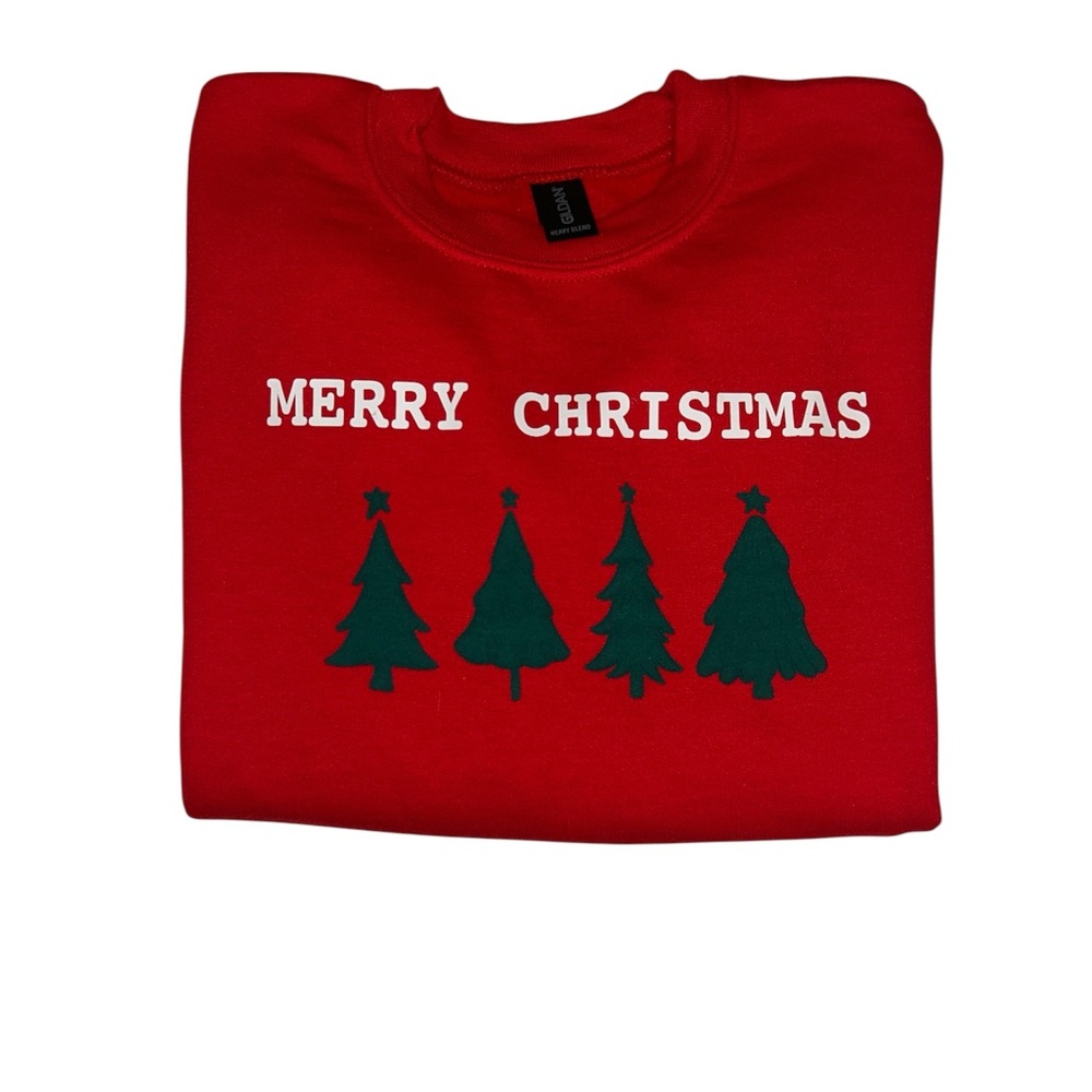 Gildan Red Merry Christmas Kids sweatshirt